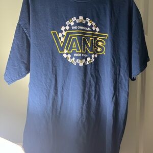 Vans Navy Tee with Subtle Logo